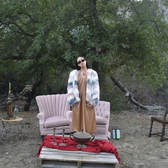 Daphnea Paris Multi Colored Faux Fur Jacket-L - Picture 1 of 8